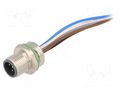 Connector: M12; socket; PIN: 5; male; cables; Thread: PG9; 0.5m CONEC 43-01083