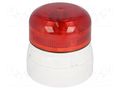 Signaller: lighting; continuous light; white; Flashguard; 230VAC KLAXON SIGNALS QBS-0022