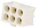 Connector: wire-board; socket; female; PIN: 6; straight; 600V; 19A TE Connectivity 350827-1