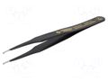 Tweezers; non-magnetic; Blade tip shape: flat; SMD; Blades: curved BERNSTEIN BRN-5-067-13