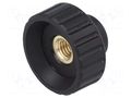 Knob; Ø: 32mm; Int.thread: M8; 16mm; H: 22mm; polyamide ELESA+GANTER BT.32FP-M8