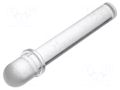 Fiber for LED; Ø5mm; L: 25.4mm; round; Front: convex; straight; PLP5 BIVAR PLP5-1000