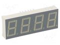 Display: LED; 7-segment; 14mm; 0.56"; No.char: 4; red; 4.7÷24mcd KINGBRIGHT ELECTRONIC CC56-21SRWA