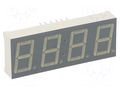 Display: LED; 7-segment; 14mm; 0.56"; No.char: 4; red; 4.7÷24mcd KINGBRIGHT ELECTRONIC CC56-21SRWA
