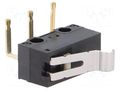 Microswitch SNAP ACTION; 3A/125VAC; 0.1A/30VDC; SPDT; ON-(ON) OMRON Electronic Components D2F-01L3-A