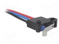 Microswitch SNAP ACTION; 0.1A/125VAC; 2A/12VDC; SPDT; ON-(ON) OMRON Electronic Components D2HW-C271M