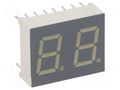 Display: LED; 7-segment; 10mm; 0.4"; No.char: 2; red; 1.9÷4.7mcd KINGBRIGHT ELECTRONIC DA04-11EWA