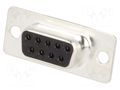 Connector: D-Sub; PIN: 9; socket; female; straight; THT; 5A; 20mΩ ADAM TECH DE09-ST-1