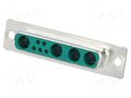 Connector: Special D-Sub; PIN: 9(4+5); plug; female; for cable CONEC DHPS25F-9/4