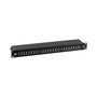 Patch panel EFB 37666SW.1M (Black, Cat6A STP, 24 ports, 10G, 1U) TKPIVF24EFB37666SW1M