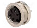 Connector: M16; socket; female; PIN: 5; 5A; 300V; C091D; soldering AMPHENOL C091-31N0051002