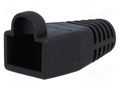 RJ45 plug boot; 6mm; black CONEC 795-601302