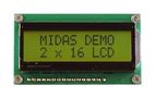 LCD DISPLAY, COB, 16 X 2, STN, 3.3V MC21605H6W-SPTLY3.3-V2
