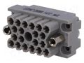 Connector: rectangular; 516; socket; hermaphrodite; PIN: 20; 2kV EDAC 516-020-000-402