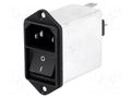 Connector: AC supply; socket; male; 6A; 250VAC; C14 (E); IEC 60320 SCHURTER 4302.5314