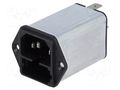Connector: AC supply; socket; male; 2A; 250VAC; C14 (E); KFA; 5x20mm SCHURTER 4301.5002