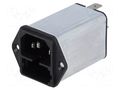 Connector: AC supply; socket; male; 2A; 250VAC; C14 (E); KFA; 5x20mm SCHURTER 4301.5002