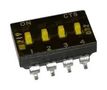 DIP SWITCH, 0.1A, 50VDC, 4POS, SMD 219-4MSTR