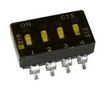DIP SWITCH, 0.1A, 50VDC, 4POS, SMD 219-4LPSTR