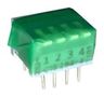 DIP SWITCH, 0.1A, 50VDC, 4POS, THT 194-4MST