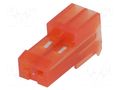 Connector: wire-board; plug; female; PIN: 2; MTA-100; 250VAC; IDC TE Connectivity 3-640440-2