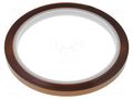 Tape: high temperature resistant; Thk: 63.5um; 55%; golden; W: 6mm BLT POLYHT-6MM