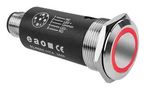 ANTI VANDAL SW, SPST/1A/35VAC/PANEL/RED 82-6657.1114