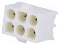 Connector: wire-board; socket; male; PIN: 6; Universal MATE-N-LOK TE Connectivity 350711-1