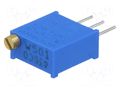 Potentiometer: mounting; multiturn; 500Ω; 500mW; THT; ±10%; linear BOURNS 3296W-1-501LF