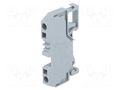 Splice terminal: rail; 281; 32A; 800V; spring clamp; grey; ways: 1 WAGO 281-901