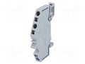 Splice terminal: rail; 281; 32A; 800V; spring clamp; grey; ways: 1 WAGO 281-631