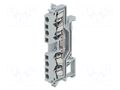 Splice terminal: rail; 24A; 800V; spring clamp; grey; 2.5mm2; TS35 WAGO 280-621
