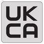 UKCA LABEL, 22MM X 22MM, CLEAR VINYL MP008142