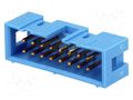 Connector: IDC; socket; male; PIN: 16; straight; THT; 2.54mm; 2x8 TE Connectivity 2-1761603-6