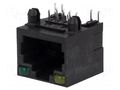 Connector: RJ45; socket; PIN: 8; with LED; 8p8c; Locking: top latch ATTEND 211B-11C0A-R