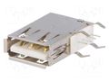 Connector: USB A; socket; THT; side,angled 90° ATTEND 205F-DAN0-R