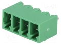 Connector: pluggable terminal block; socket; male; 7A; 250V; PIN: 4 DEGSON ELECTRONICS 15EDGVC3.81-04P
