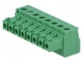Connector: pluggable terminal block; plug; female; 7A; 250V; green DEGSON ELECTRONICS 15EDGK3.81-08P
