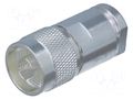 Connector: N; plug; male; straight; 50Ω; soldering,clamp; for cable TE Connectivity 1-1478420-0