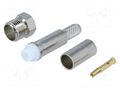 Connector: FME; plug; female; straight; crimped; for cable TE Connectivity 1-1337552-0