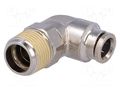 Push-in fitting; angled; nickel plated brass; Thread: BSP 3/8" NORGREN HERION 101470838