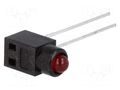 LED; in housing; 3mm; No.of diodes: 1; red; 30mA; Lens: red; 60°; 3VDC SCHURTER 0035.1350