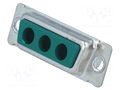 Connector: Special D-Sub; PIN: 3(3+0); plug; female; for cable CONEC DHPS15F-3/3