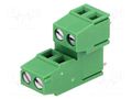 Connector: PCB terminal block; terminal; 10A; 300V; angled 90° DEGSON ELECTRONICS DG500B-5.08-2P14