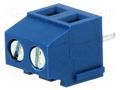 Connector: PCB terminal block; terminal; 10A; 150V; angled 90° DEGSON ELECTRONICS DG381-3.81-2P12