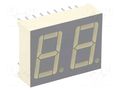 Display: LED; 7-segment; 14mm; 0.56"; No.char: 2; green; 2÷10.5mcd KINGBRIGHT ELECTRONIC DA56-11GWA