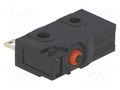 Microswitch SNAP ACTION; 0.1A/125VAC; 0.1A/30VDC; without lever OMRON Electronic Components D2SW-01H