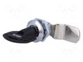 Lock; zinc alloy; 28mm; nickel; Actuator material: steel ELESA+GANTER CQ/A-M22X1.5-45-28