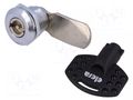 Lock; zinc alloy; 20mm; nickel; Actuator material: steel ELESA+GANTER CQ/A-M22X1.5-45-20