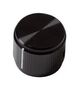 KNOB, ROUND SHAFT, ALUMINIUM, 19.1MM KN700B1/4